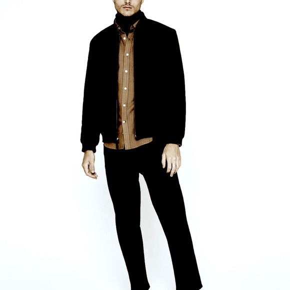 Check Doubleface Long Sleeve Shirt - New With Tags - NEVER WORN - Medium Brown - Picture 4 of 5